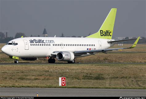 YL BBK Air Baltic Boeing 737 33V WL Photo By Ronald Vermeulen ID