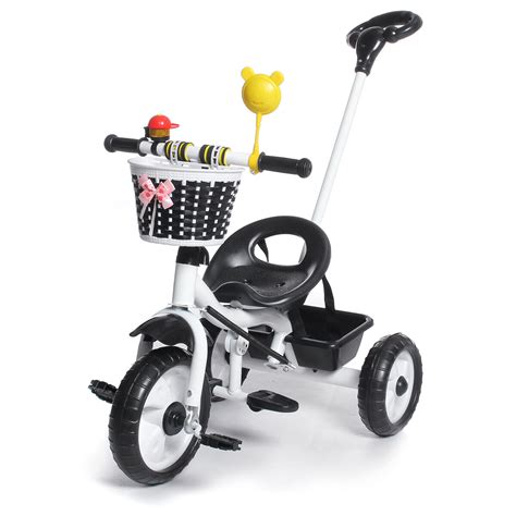 3 Wheels With Pedal Kids Tricycle Baby Stroller Junior Walker And