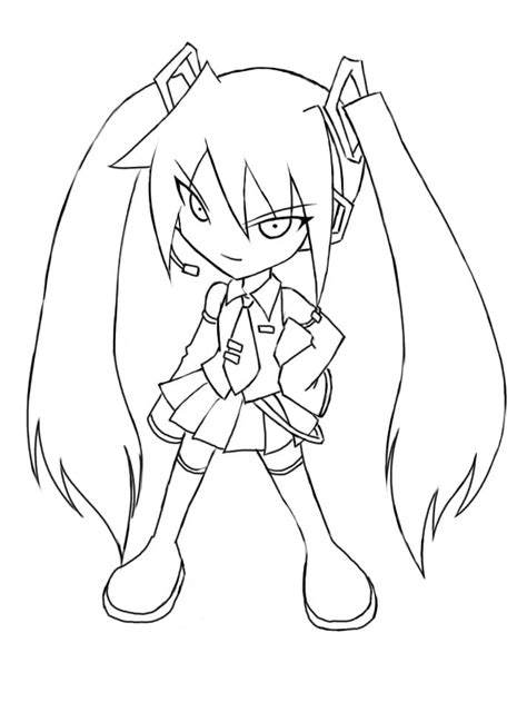 Dibujos De Hatsune Miku Para Ni Os Para Colorear Para Colorear Pintar