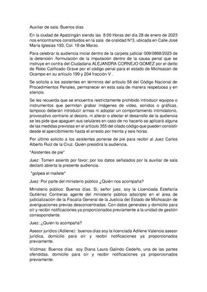 Solicitud De Actos De Investigacion Estado A De Carpeta