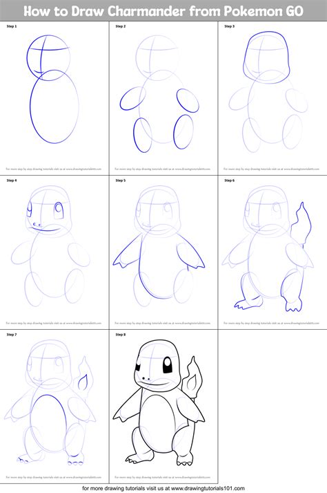 How To Draw Charmander Step By Step Easy