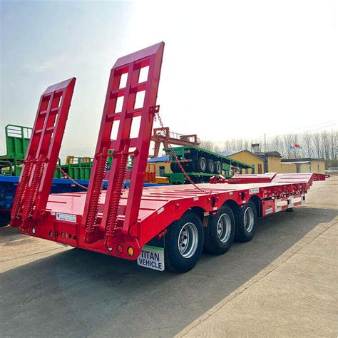 Axle Ton Lowbed Trailer Truck For Sale Price