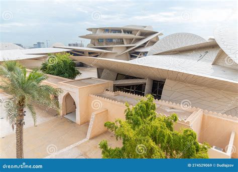 National Museum Of Qatar In Doha Editorial Stock Image Image Of