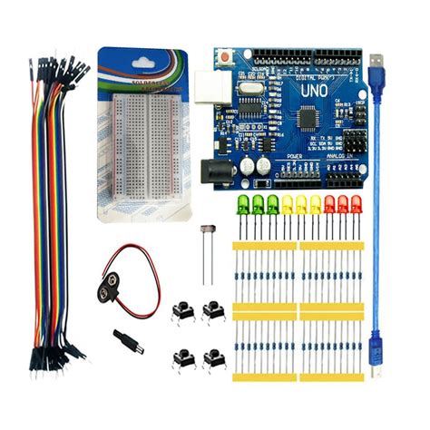 Kit Uno R Iniciante Compativel Arduino Shopee Brasil