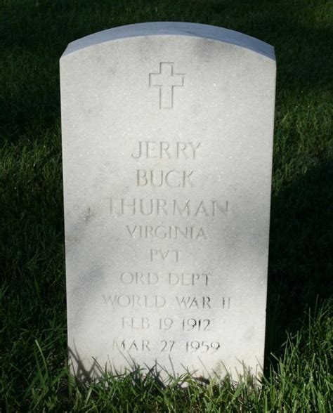 Jerry Buck Thurman 1912 1959 Find A Grave Memorial