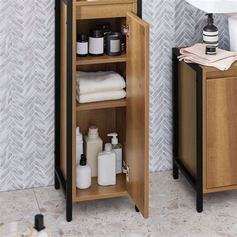 SoBuy BZR62 PF Meuble Colonne De Salle De Bain Armoire Haute Et