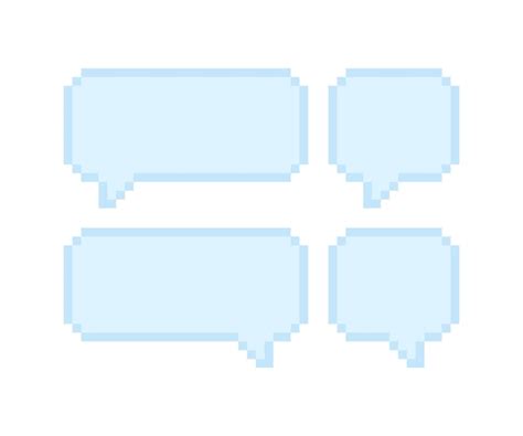 Premium Vector Speech Bubble Pixel Art