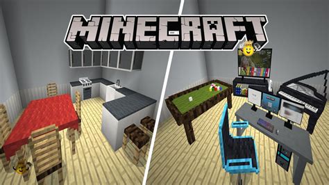 Novos Móveis Realista no Minecraft PE Win10 Decoração 3 YouTube