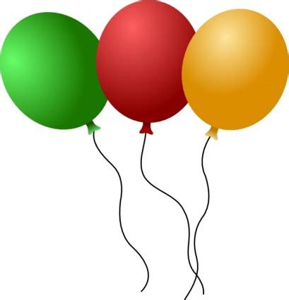 Free Birthday Balloons Clip Art - ClipArt Best