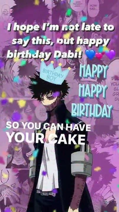 Happy Birthday Dabi 💜💙💕 Youtube