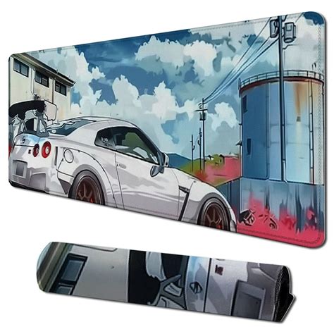 Ullo Ord Car Mouse Pad Large Mousepad Sport Car Japanese Cherry Blossom