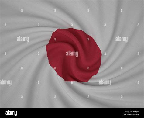 Twisted Fabric Japan Flag Background 3d Illustration Stock Photo Alamy