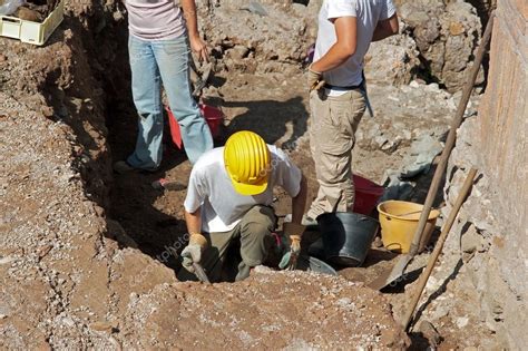 Científicos realizando excavaciones arqueológicas 2024