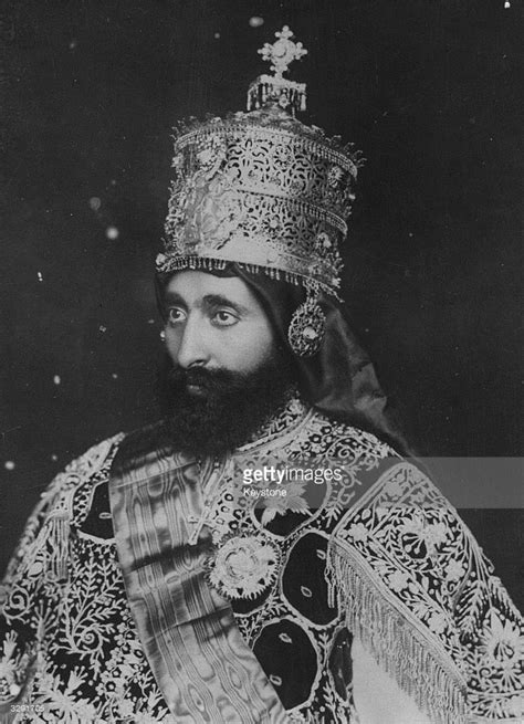 Emperor Of Ethiopia Haile Selassie I Originally Prince Ras Tafari