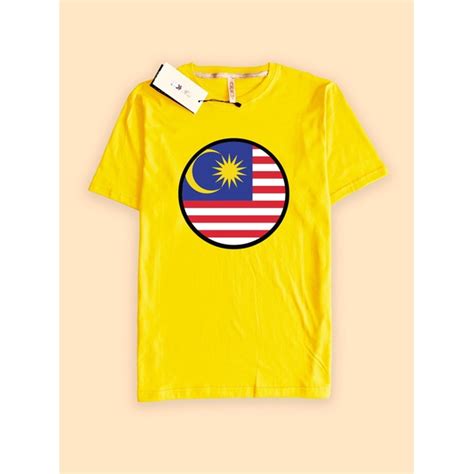 Jual Baju Kaos Tshirt CAMOE Malaysia Flag Bendera Malaysia Shopee