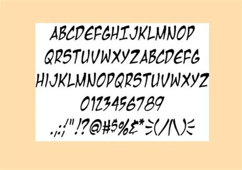 Manga Font Free Download