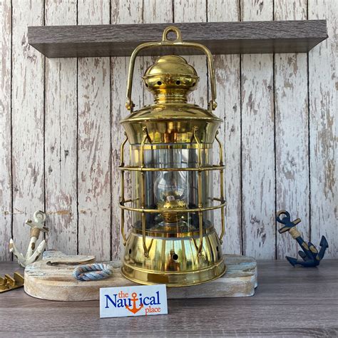 145 Vintage Brass Ship Masthead Lantern Polished Finish Nautical