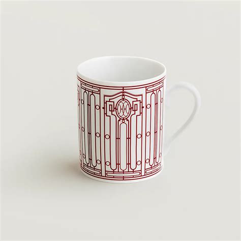 Mug H Déco rouge n1 Hermès Italia