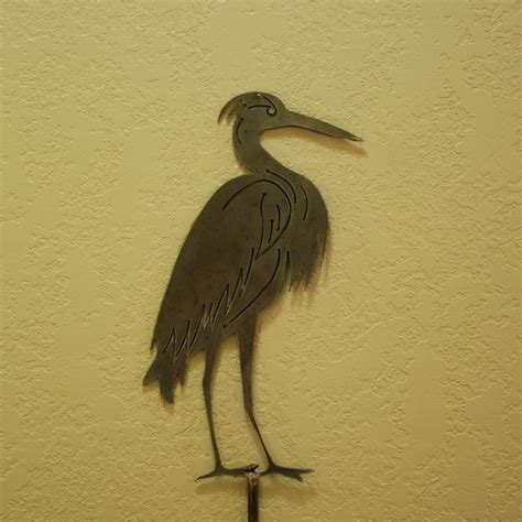 Metal Heron Etsy