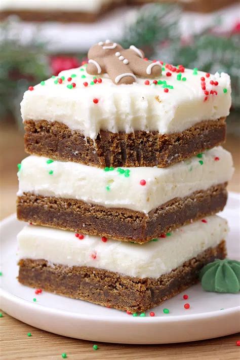 Gingerbread Bars With Cream Cheese Frosting