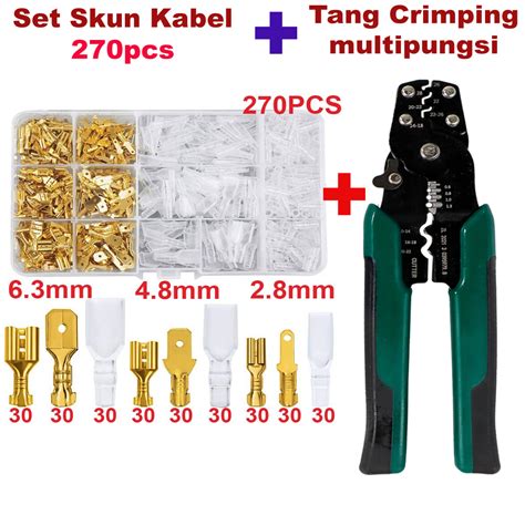 Jual Set Terminal Kabel Skun Cewe Cowo Crimp Connector Male Female