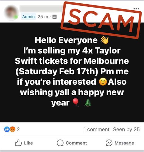 Scam Alert Taylor Swift Tickets Scamwatch