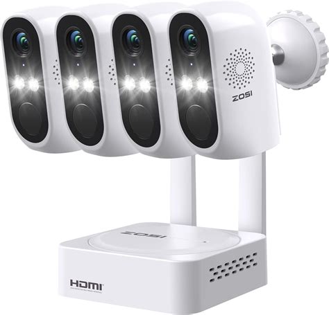 Zosi K Ch Battery Powered Wireless Security Camera System Pcs Mp