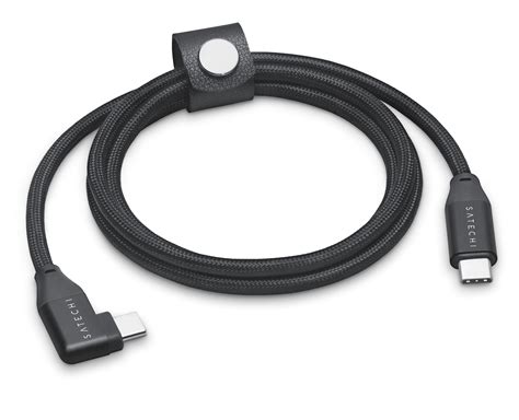 Satechi Right Angle Usb C To Usb C Data And Charge Cable 1m Black Apple