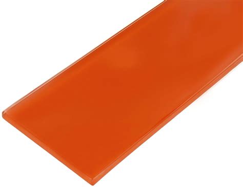 4 X 12 Orange Glass Subway Tile Glossy Csb11 — Oasis Tile