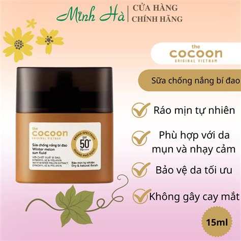 Sữa Chống Nắng Bí đao Quang Phổ Rộng Cocoon Winter Melon Sun Fluid