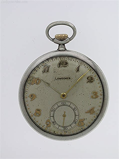 Antiques Atlas Longines Silver 0 925 Open Faced Pocket Watch