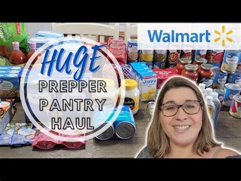 Huge Walmart Grocery Haul Prepper Pantry Stock Up Items Meal