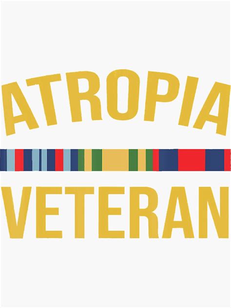 Atropia Veteran Flag Veteran Day Fathers Day Atropia Sticker For