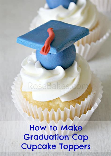 How To Make Graduation Cap Cupcake Toppers Tutorial