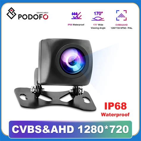 Podofo Ahd Car Rear View Camera Hd Reverse Parking Video Monitor