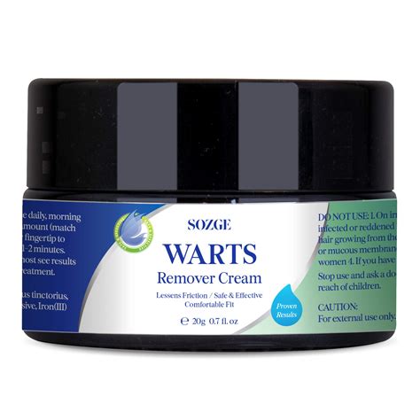 Sozge Wart Cream Maximum Strength Wart Cream For Flat Warts Plantar