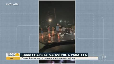 Cantor da banda CBX Samba Club sofre acidente de trânsito na Avenida