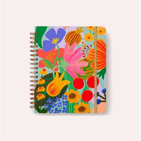 Rifle Paper Co 17 Month Hard Cover Spiral Bound Planner 2023 Si