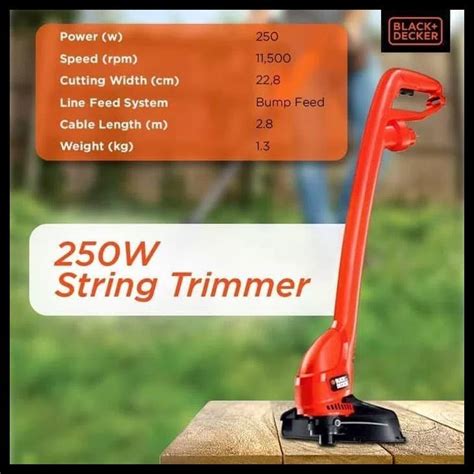 Jual Mesin Potong Rumput Listrik Black Decker String Trimmer Kode