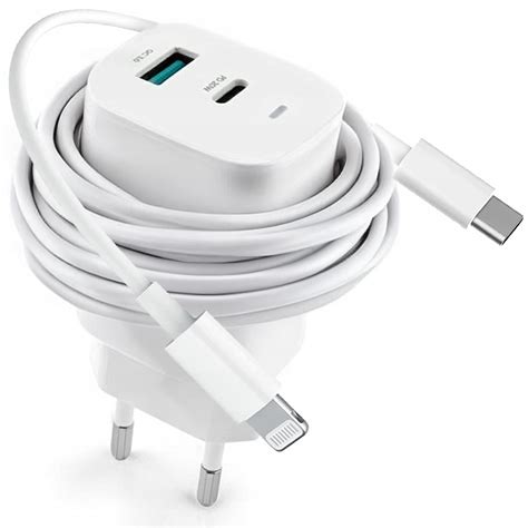 Zestaw Szybka Ładowarka Sieciowa Usb Type C Kabel Lightning 3000ma Porównaj Ceny