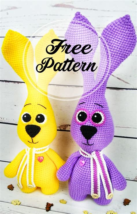 Free Pattern Amigurumi Bunny Pattern Purple And Yellow Amigurumiforum