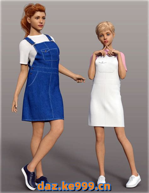 Dforce Handc Overall Skirt Outfit For Genesis 8 Females 小艺daz素材站