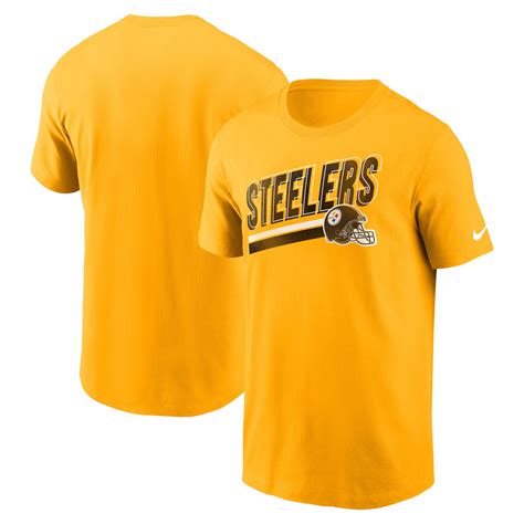 Pittsburgh Steelers Nike Essential Cotton Blitz Lockup T Shirt Mens Rebel Sport