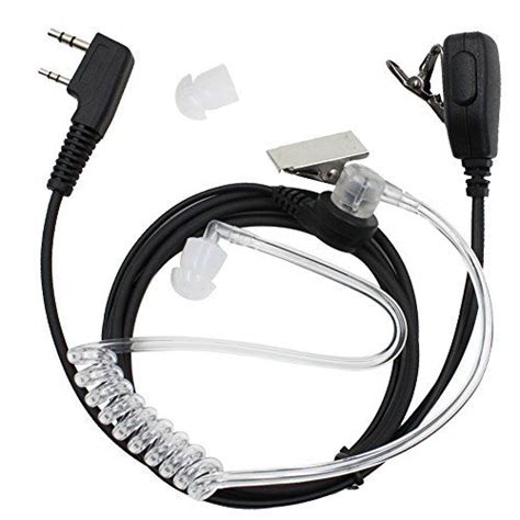 Tenq Pin Two Way Radio Earpiece Acoustic Tube Headset For Kenwood Hyt