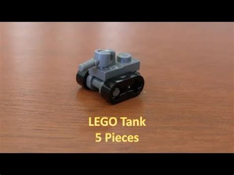 How To Build A Mini LEGO Tank With 5 LEGO Pieces YouTube