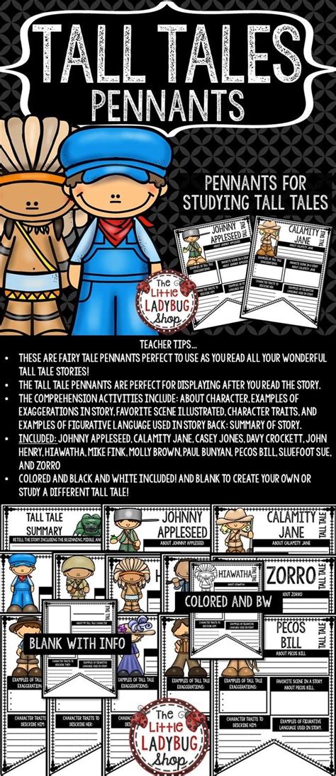 Tall Tales Reading Genre Writing Graphic Organizers Johnny Appleseed Bulletin Reading Genres