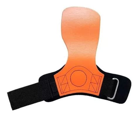 Hand Grip Competition Skyhill Couro Cross Luva Palmar Cor Laranja