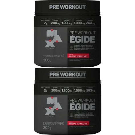 Kit X Gide Pre Workout G Frutas Vermelhas Max Titanium