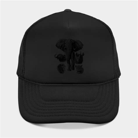 Africas Iconic Big Five Wildlife Artwork Big Five Hat Teepublic