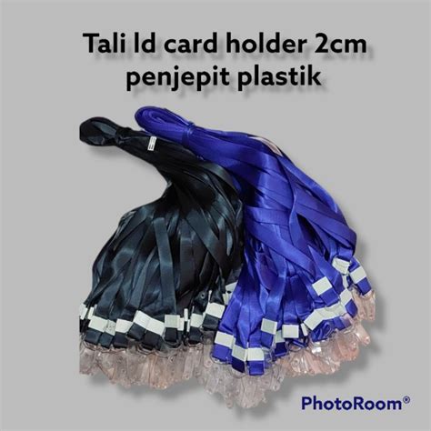 Jual Tali Id Card Holder Cm Pc Bahan Nilon Model Jepit Gantungan